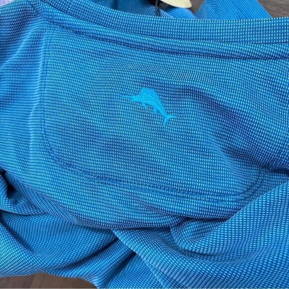 Tommy Bahama Men's XXXL TG Blue Performance Wicking UPF30 Beach Poly T-Shir - Picture 6 of 7